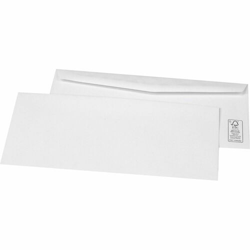 Supremex Envelope - Business - #10 - 4 1/8" (104.65 mm) Width x 9 1/2" (241.30 mm) Length - 24 lb (10886.22 g) - White - Paper, Wove - 500 / Box