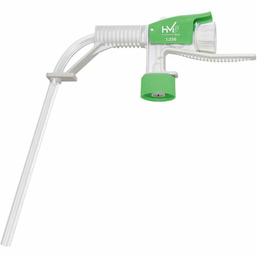 Highmark® ECO Dilution Gun, Compatible With 1:256 Concentrates, 4"H x 1-1/2"W x 14"D, Green/White - 4" x 1.5" x 14" - Plastic