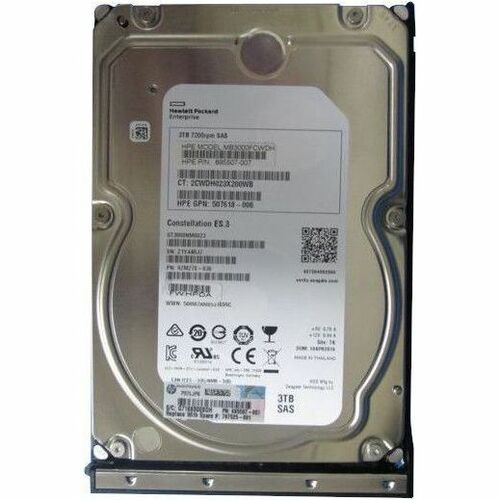 HPE - Certified Genuine Parts Midline 3 TB Hard Drive - 3.5" Internal - SAS (6Gb/s SAS)