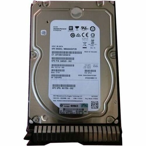 HPE - Certified Genuine Parts Midline 6 TB Hard Drive - 3.5" Internal - SATA (SATA/600)