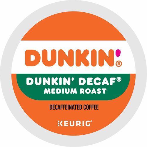 Dunkin'® K-Cup Decaf Coffee - Compatible with Keurig Brewer - Medium - 22 / Box