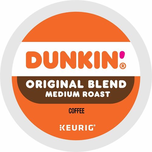Dunkin'® K-Cup Original Blend Coffee - Compatible with Keurig Brewer - Medium - 22 / Box