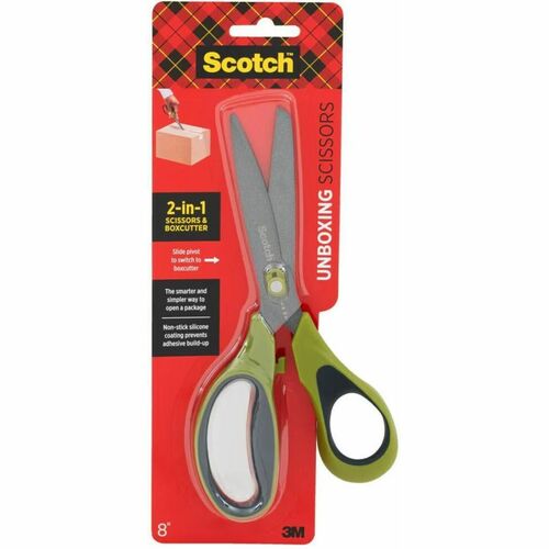 Scotch Scissors - Right - Titanium - Sharp Tip - Green - 1