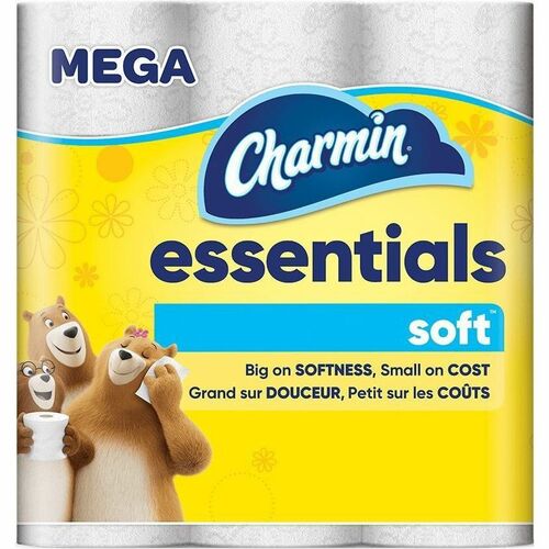 Charmin Essential Soft Mega Roll - 2 Ply - 6 Rolls Per Pack - 3 / Pack