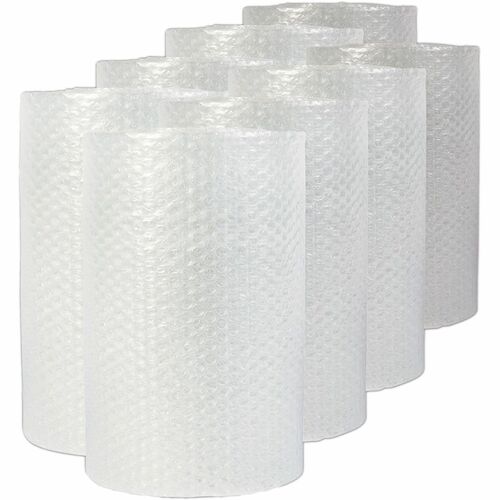 Universal Cushion Wrap - 24" Width x 50 ft Length x 100 mil Thickness - Perforated, Cushioned, Lightweight, Flexible, Shock Resistant, Vibration Resistant, Abrasion Resistant - Transparent, Clear - 8 / Carton