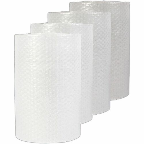 Universal Cushion Wrap - 24" Width x 75 ft Length x 300 mil Thickness - Perforated, Cushioned, Lightweight, Flexible, Shock Resistant, Vibration Resistant, Abrasion Resistant - Transparent, Clear - 4 / Carton