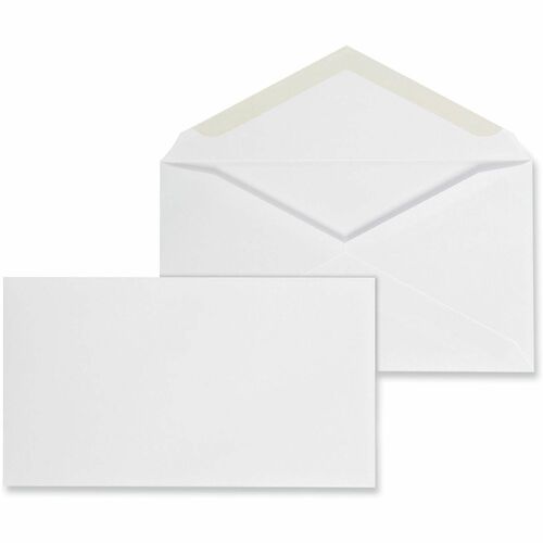 Universal Envelope - Business - #6 3/4 - 24 lb - Gummed - White - Paper Stock - 125 / Box