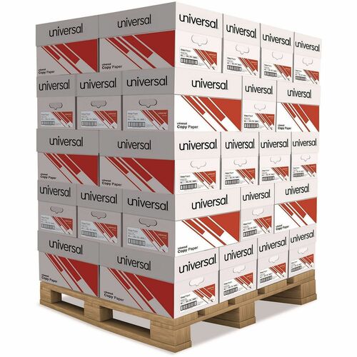 Universal Copy Paper - 92 Brightness - 20 lb Basis Weight - 75 g/m² Grammage - White - 200000 Sheets - 500 Sheets per Ream - 10 Ream per Case