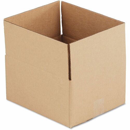 Universal Shipping Case - External Dimensions: 12" Length x 10" Width x 6" Height - Flap Closure - Corrugated Kraft - Brown Kraft - 25 / Bundle