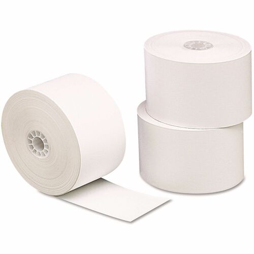 Universal Direct Thermal Printing Paper Rolls, 3.13" x 230 ft, White, 10/Pack - 85 Brightness - 3 1/8" x 230 ft - 12 lb Basis Weight - White - 10 / Pack