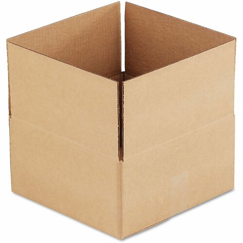 Universal Shipping Case - External Dimensions: 12" Length x 12" Width x 6" Height - Flap Closure - Corrugated Kraft - Brown Kraft - 25 / Bundle