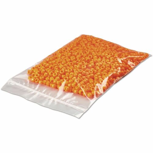 Universal Reclosable Poly Bags, Zipper-Style Closure, 2 mil, 3" x 4" , Clear, 1,000/Carton - 3" Width x 2 mil (51 Micron) Thickness - Zipper Closure - Clear - Polyethylene - Nut, Bolt, Small Parts, General Purpose - 1000 / Carton