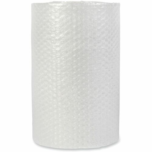 Universal Bubble Packaging, 0.5" Thick, 12" x 60 ft, Perforated Every 12" , Clear - 12" Width x 60 ft Length x 500 mil Thickness - Perforated, Cushioned, Lightweight, Flexible, Shock Resistant, Vibration Resistant, Abrasion Resistant - Transparent, Clear