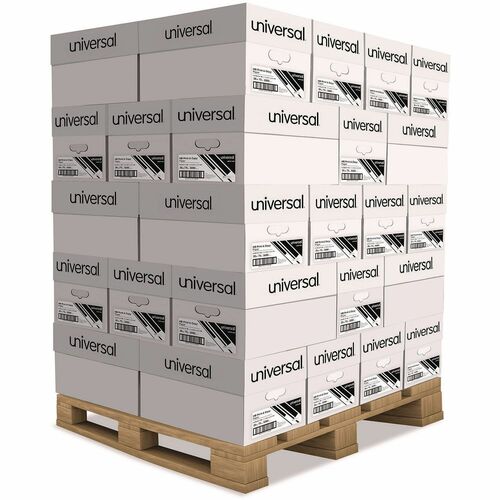 Universal Copy Paper - 20 lb Basis Weight - Smooth - White - 200000 Sheets - 500 Sheets per Ream - 10 Ream per Case