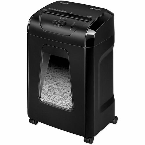 Universal 48114 Paper Shredder - Continuous Shredder - Cross Cut - 14 Per Pass - for shredding Paper, Staples, Paper Clip, Credit Card, CD, DVD, Junk Mail - 0.150" x 1.500" Shred Size - P-4 - 8 ft/min - 9" Throat - 10 Minute Run Time - 30 Minute Cool Down