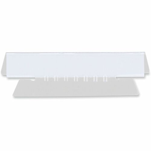 Universal Hanging File Folder Plastic Index Tabs, 1/3-Cut, Clear, 3.7" Wide, 50/Pack - Blank Tab(s) - 1/3 - 1.10" Tab Height x 3.70" Tab Width - Clear Plastic Tab(s) - Translucent, Sturdy, Durable, Moisture Resistant - 50 / Pack