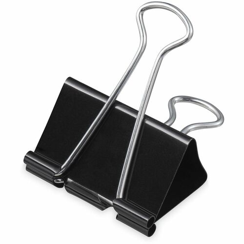 Universal Binder Clip Zip-Seal Bag Value Pack, Mini, Black/Silver, 144/Pack - Mini - 0.6" Width - 0.25" Size Capacity - Black, Silver - Metal, Steel Wire - 144 / Pack