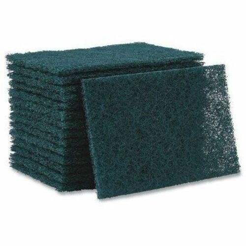 Boardwalk Scour Pad - 6" Width x 9" Length - 15 / Carton - Fiber, Mineral, Resin - Green