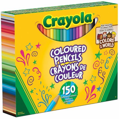 Crayola 150 Coloured Pencils with Colors of the World - 150 Pack