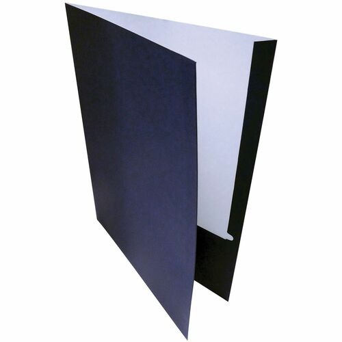 Link Product Letter Portfolio - 8 1/2" (215.90 mm) x 11" (279.40 mm) - 2 Pocket(s) - Dark Blue