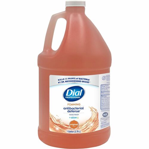 Dial Antibacterial Defense Foaming Handwash - Fresh Scent ScentFor - 1 gal (3.8 L) - Pump Dispenser - Bacteria Remover - Hand, Skin - Antibacterial - Orange - Cruelty-free, Sulfate-free, Paraben-free, Phthalate-free, Silicone-free, pH Balanced - 1 Each