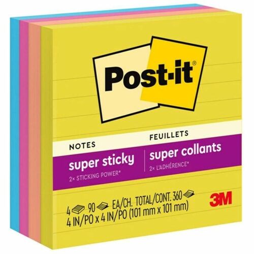 Feuillets super collants Post-it&reg; - collection joie estivale - Post-it&reg;