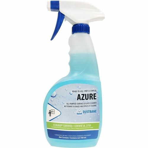 Dustbane Azure RTU All-Purpose Surface & Glass Cleaner - For Surface, Glass, Stainless Steel, Window, Chrome, Whiteboard, Hard Surface - Ready-To-Use - Liquid, Spray - 25.4 fl oz (0.8 quart) - Mild Scent WidthTrigger Bottle - 12 Each - Non Ammoniated, APE