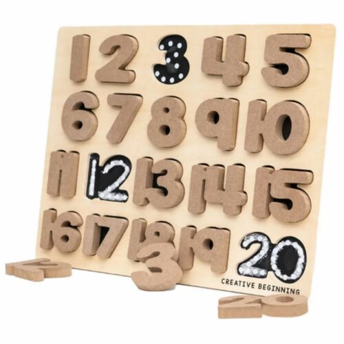 Creative Beginning Numbers Chalkboard Puzzle/Tracer