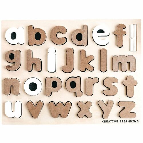 Creative Beginning Lowercase Alphabet Chalkboard Puzzle/Tracer