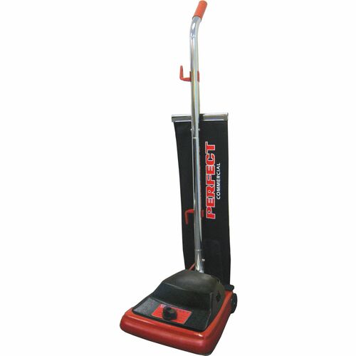 V.A.C. 12" Wide Economic Upright Vacuum - 12" Cleaning Width - Black, Red