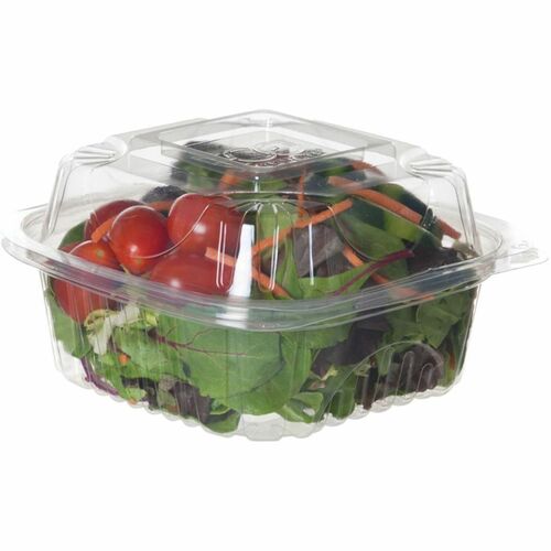 Eco-Products 6in PLA Clamshell, Clear - Food - Clear - Polylactic Acid (PLA), Plastic Body - 80 Pack