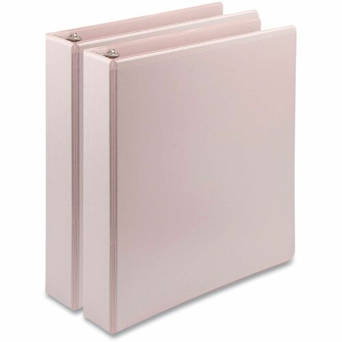 Samsill Earth's Choice Ring Binder - 1 1/2" Binder Capacity - Letter - Fastener(s): D-Ring - Rose - Recycled - 2 / Pack