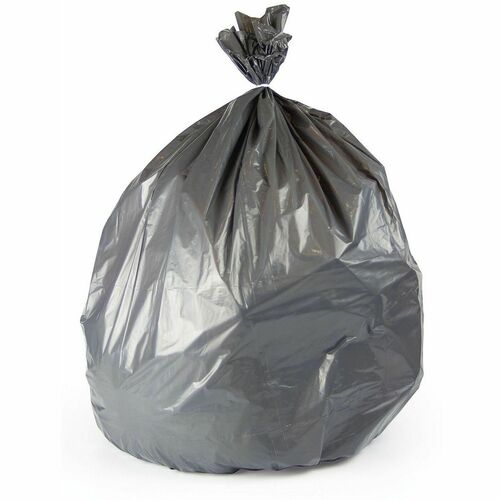 Heritage Bag Accufit RePrime Can Liners - 56 gal Capacity - 55" Length x 44" Width x 1.60 mil (41 Micron) Thickness - Low Density - Gray - Low Density Polyethylene (LDPE) - Can Liner, Kitchen, Debris - 100 / Box