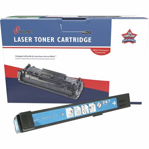 SKILCRAFT® Remanufactured Standard Yield Laser Toner Cartridge 824A - Cyan - 1 Each - 21,000 pages