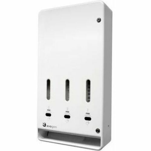Hospeco Evogen Sanitary Napkin/Tampon Dispenser - 5.4" Width x 28.6" Height x 15.4" Length - White - Metal - 1 Each
