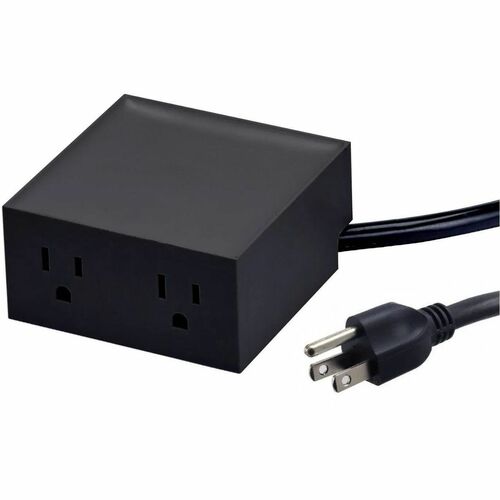 Bostitch Konnect Stackable Power Hub, Black - 2 x AC Power - 120 V AC Voltage - Desk Mountable - Black