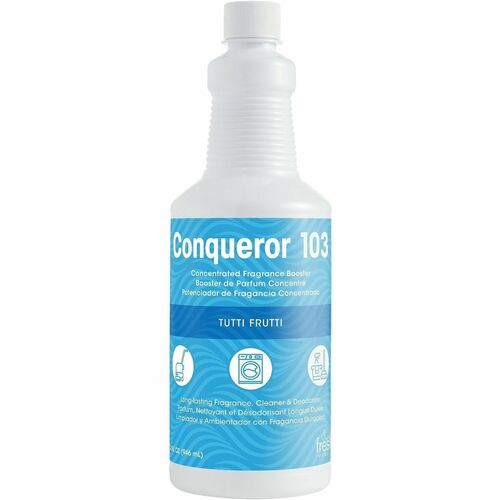 Fresh Products Conqueror 103 Surface Deodorizer - For Multi Surface - Concentrate - Liquid - 32 fl oz (1 quart) - Tutti Frutti Scent - Recommended For: Odor Remover - Water Soluble, Deodorize - Clear - 1 Each