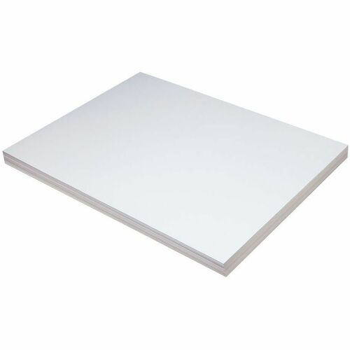 Pacon® Heavyweight Tagboard, White, 18" x 24" , 100 Sheets - Craft Project, Art Project, Calligraphy, Stencil, Stamping, Paper Sculpture, Poster, Flash Card, Pen, Ink, Crayon, ... - White - 100 / Pack