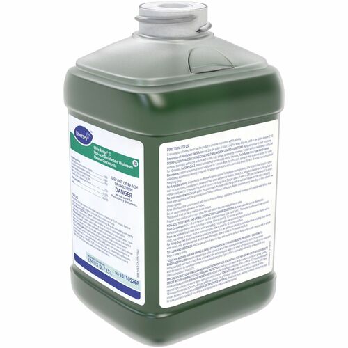 Diversey Wide Range II Disinfectant Cleaner - For Multi Surface - Concentrate - Liquid - 84.5 fl oz (2.6 quart) - 12.4 pH - Floral Scent - Deodorize, Pleasant Scent - Green - 2 / Carton