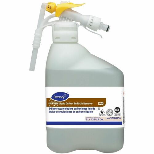 Suma Liquid Carbon Build-Up Remover (LCBR) K20 - For Aluminum, Stainless Steel, Pan - Concentrate - Liquid - 166.4 fl oz (5.2 quart) - Surfactant Scent - 1 - Kosher - Clear