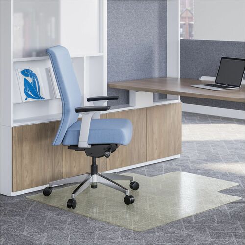 Picture of Oceanmat Carpet Chair Mat, 45 x 53, Lipped, Clear