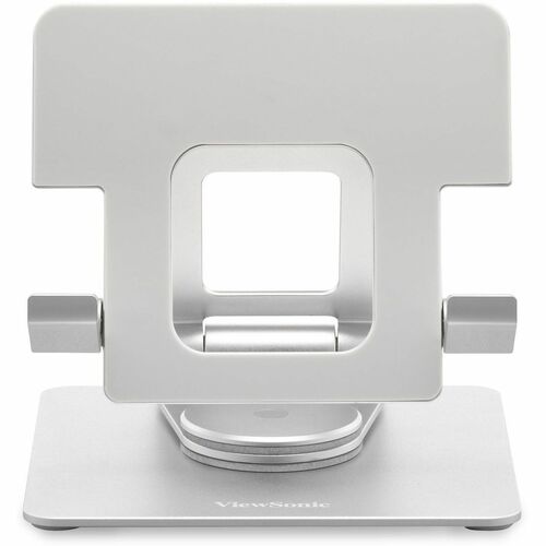 ViewSonic Monitor Stand - 5.50" (139.70 mm) Height x 5.50" (139.70 mm) Width x 5.70" (144.78 mm) Depth - Aluminum - For Monitor - Portable, Swivel, Tilt, Lightweight, Compact, Sturdy, Rubber Grip, Pivot, Rotate