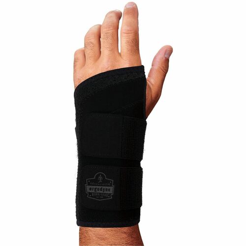 Ergodyne ProFlex 4015 Wrist Brace Support - Black - Nylon, Polyester, Spandex - 1