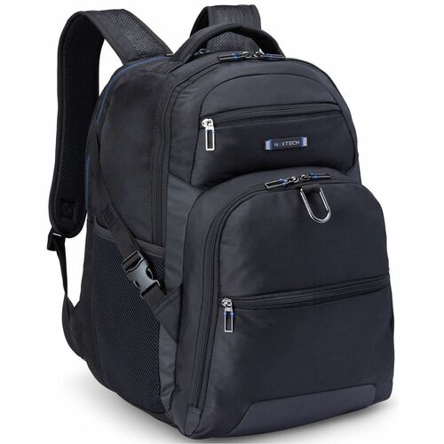 Nextech Carrying Case (Backpack) - Black - Polyester Body - Shoulder Strap - 1 Each