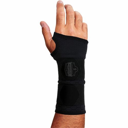 Ergodyne ProFlex 685 Wrist Support Sleeve - Black - Nylon, Spandex, Elastane - 1
