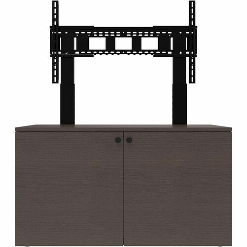 Avteq 2-Bay Credenza - 45" to 98" Screen Support - 30" (762 mm) Height x 52.60" (1336.04 mm) Width x 25.40" (645.16 mm) Depth - Laminate - For A/V Equipment, Conference Room, Display Screen, Training Room, Commercial, Storage, Room - Integrated Mount, Ven