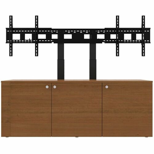 Avteq 3-Bay Credenza - 80" to 86" Screen Support - 30" (762 mm) Height x 79" (2006.60 mm) Width x 25.40" (645.16 mm) Depth - Veneer - For A/V Equipment, Display Screen, Conference Room, Training Room, Commercial, Storage - Integrated Mount, Surge Protecto