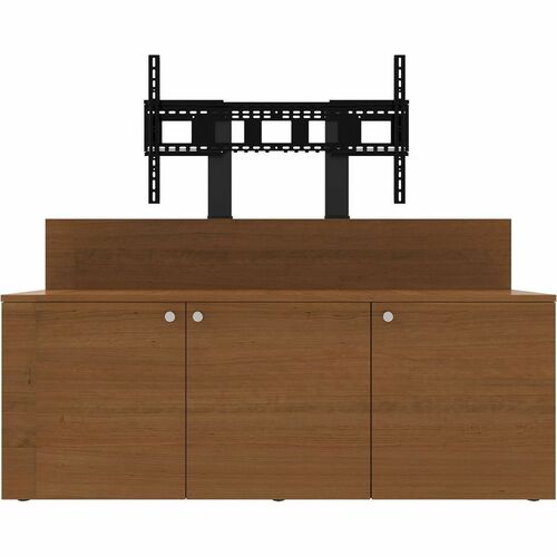 Avteq 3-Bay Credenza - 45" to 98" Screen Support - 30" (762 mm) Height x 79" (2006.60 mm) Width x 25.40" (645.16 mm) Depth - Veneer - For A/V Equipment, Display Screen, Conference Room, Training Room, Commercial, Storage - Integrated Mount, Surge Protecto