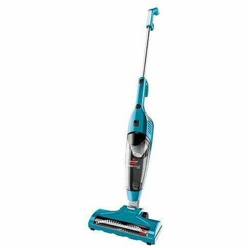 BISSELL Featherweight Turbo Corded Stick Vacuum Teal and Black - Bagless - 700 mL Water Tank Capacity - Dirt Cup, Brushroll - 9.50" (241.30 mm) Cleaning Width - Bare Floor, Carpet, Hard Floor, Rug - 15 ft Cable Length - 1-stage - 2 A - Teal, Black