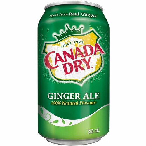 Canada Dry Ginger Ale - Ready-to-Drink - 355 mL - Ginger Ale - 12 / Case